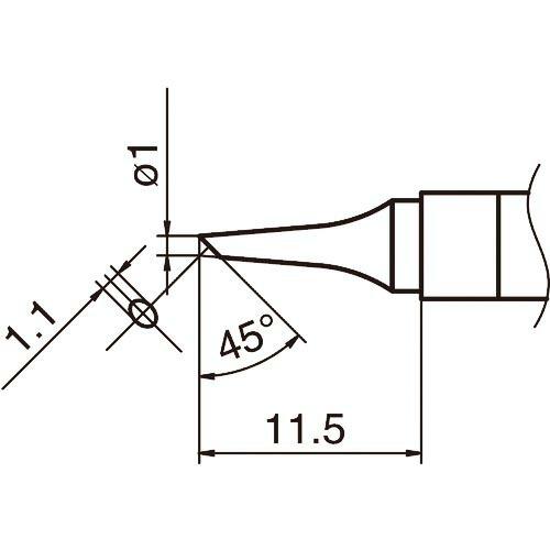 【SALE価格】白光 こて先 1BC型 ( T36-BC1 )