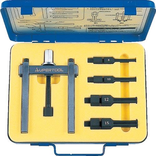 【SALE価格】スーパー ベアリングプーラセット 引き抜き適合ベアリング内径:φ8、10、12、15...