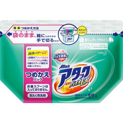 Kao アタック高活性バイオEX 詰替810g  ( 364678 ) 花王(株)