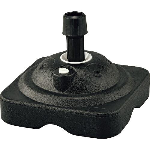 緑十字 のぼり旗用スタンド(注水タイプ) 黒 ノボリ用ポール台TK-BK 満水時10kg ポリエチレ...