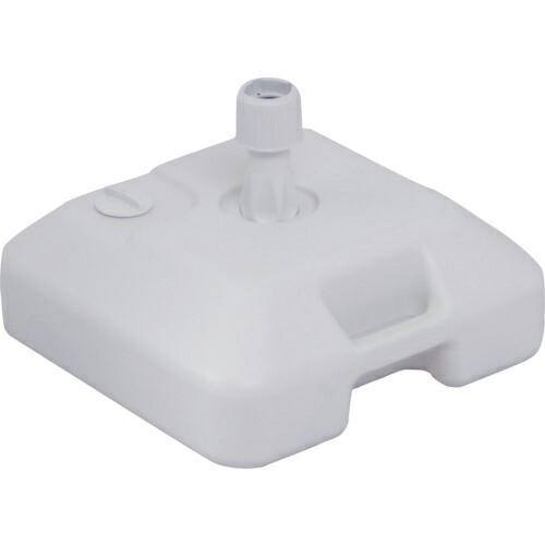 緑十字 のぼり立て台(注水型) アイボリー ノボリ用ポール台Q型 430角×H280mm PE製 (...