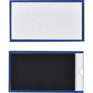 緑十字 カードケース(裏マグネット付) 青 MP-2BL 50×90mm 10枚組 硬質タイプ ( 305123 ) (株)日本緑十字社｜orangetool