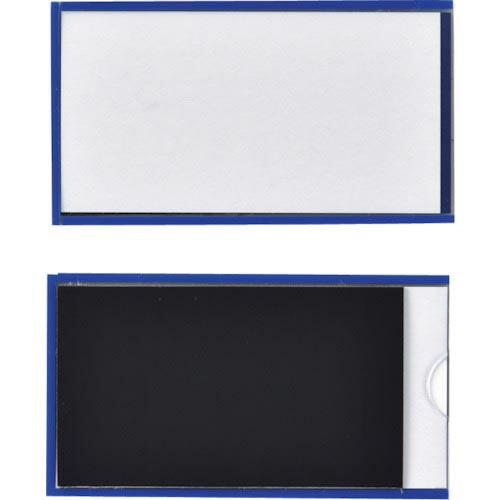 緑十字 カードケース(裏マグネット付) 青 MP-2BL 50×90mm 10枚組 硬質タイプ ( ...