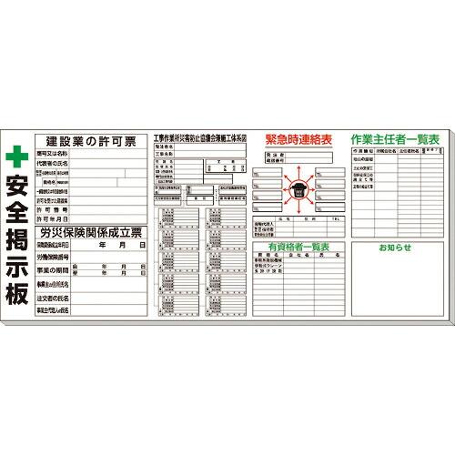 ユニット ◎土木用掲示板 ( 313-906B ) ユニット(株) (メーカー取寄)