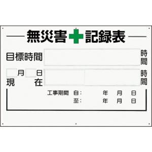 ユニット 無災害記録表の板のみ 時間 ( 315-02A ) ユニット(株) (メーカー取寄)｜orangetool