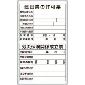 ユニット 薄型許可票2点表示入パネル縦型 ( 302-51A ) ユニット(株) (メーカー取寄)｜orangetool