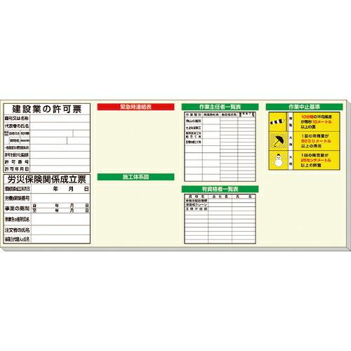ユニット ◎土木用掲示板 ( 313-909A ) ユニット(株) (メーカー取寄)