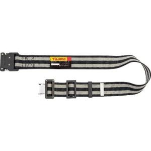 【SALE価格】タジマ 胴ベルト アルミワンタッチ黒バックルボーダー柄 ボーダー白 Sサイズ ( BWS110-BWH ) (株)TJMデザイン｜orangetool