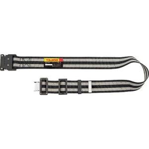 【SALE価格】タジマ 胴ベルト アルミワンタッチ黒バックルボーダー柄 ボーダー白 Mサイズ ( BWM125-BWH ) (株)TJMデザイン｜orangetool