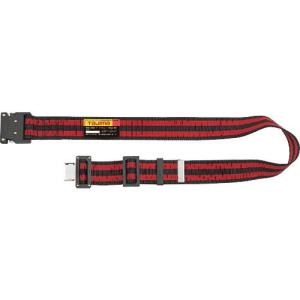 【SALE価格】タジマ 胴ベルト アルミワンタッチ黒バックルボーダー柄 ボーダー赤 Lサイズ ( BWL145-BRE ) (株)TJMデザイン｜orangetool