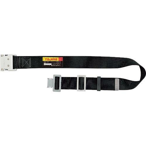 【SALE価格】タジマ 胴ベルト アルミワンタッチバックル 黒 Lサイズ ( BWL145-BK )...