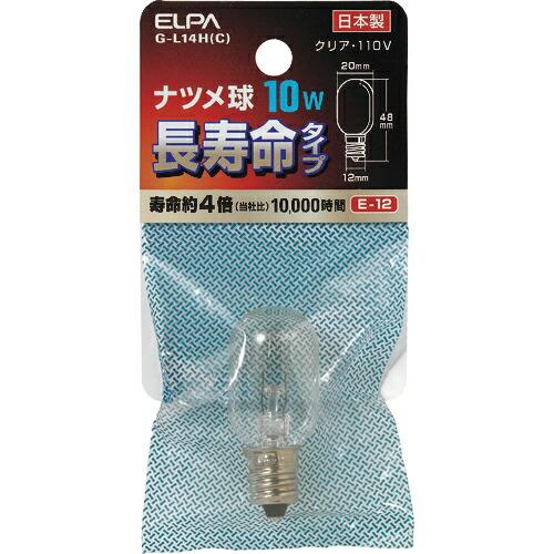 ELPA ナツメ球 E12 消費電力10W 長寿命 クリア ( G-L14H(C) ) 朝日電器(株...