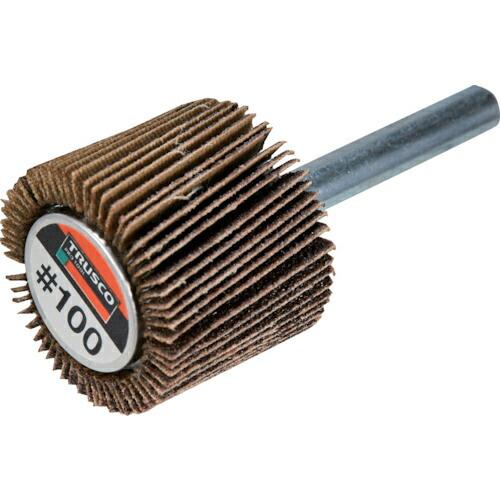 TRUSCO ミラクルフラップホイール 外径30X厚25X軸6 5個入 #100 100# ( MR...