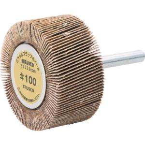 TRUSCO ミラクルフラップホイール 外径50X厚25X軸6 5個入 #100 100# ( MR5025 #100 (5コイリ) ) トラスコ中山(株)｜orangetool