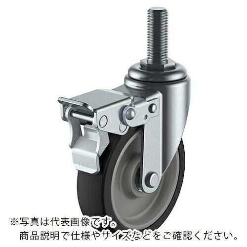 ユーエイ ねじ込み式 自在 キャスター ゴム 車輪径75mm ストッパー付き Sタイプ ST-SW特...