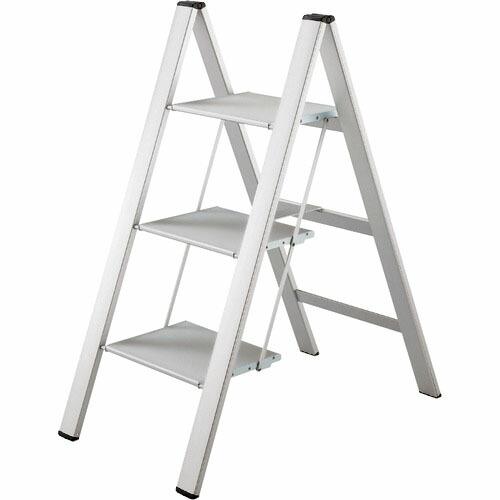 ハセガワ スリムステップ 3段 シルバー ( SJ-3D(SI) ) 長谷川工業(株)