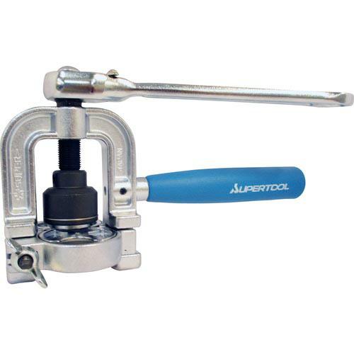 スーパー ラチェットハンドル式フレキ管ツバ出し工具 ( TH406R ) (株)スーパーツール