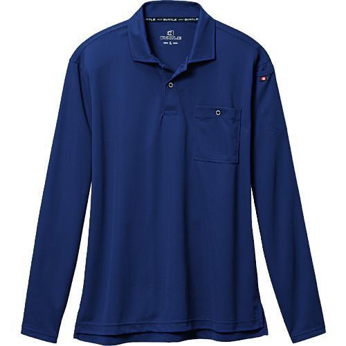 BURTLE 長袖ポロシャツネイビー ( 665-3-L )