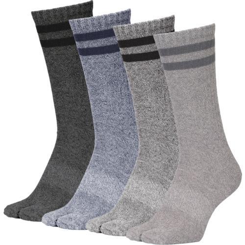 ユニワールド 締め付けを嫌う男の靴下 指付 モク 4足組 ( WS-972 )