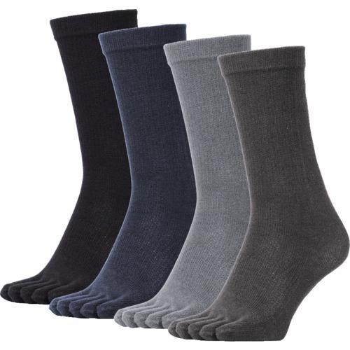 ユニワールド ムレを嫌う男の靴下 5本指 カラー 4足組 ( WS-925 )