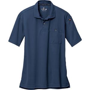 BURTLE 半袖ポロシャツネイビー  ( 667-3-3L ) (株)バートル (メーカー取寄)｜orangetool