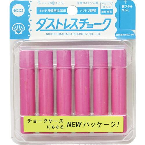 ダストレス チョーク6本入 赤 ( DCC-6-R )