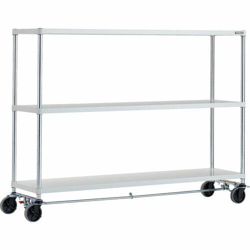 TRUSCO スチールラック フェニックスラック 1800X450 3段 U車輪4輪S付 W色 抗菌...
