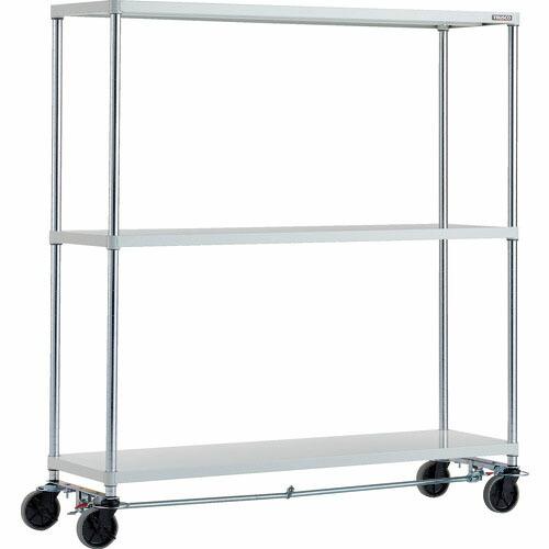 TRUSCO スチールラック フェニックスラック 1500X450 3段 U車輪4輪S付 W色 抗菌...