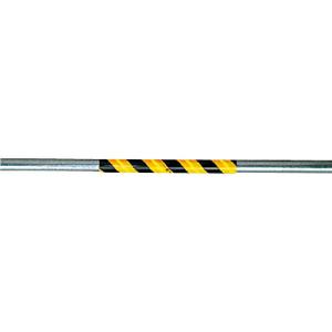 ユニット 単管用カバー サントラスリット反射/黄黒50cm5本1組 ( 374-714 ) ユニット(株) (メーカー取寄)｜orangetool