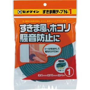 セメダイン すきま用テープ N-1 グレー 5mm×15mm×4m  ( TP-162 ) セメダイン(株)｜orangetool