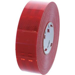 3M DGコンスピキュイティ反射シート 53.5mmX50m 赤 ( 983-72 53.5 ) スリーエム ジャパン(株) トランスポーテーション セーフティ事業部｜orangetool