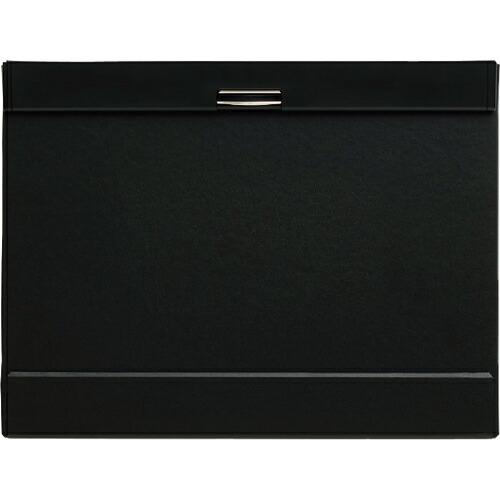 KING JIM クリツプボ-ド マグフラツプ A4 黒 長辺とじ 収納約30枚 背面・底面フラップ...