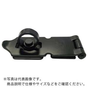 NewHikari 鉄ストロング掛金 艶消黒 115mm ( SH-LK115BK ) 清水(株)｜orangetool