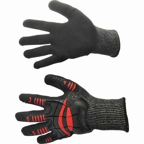 富士手袋 ナックルアーマーC4 赤 L ( 9900-R-L ) 富士手袋工業(株)