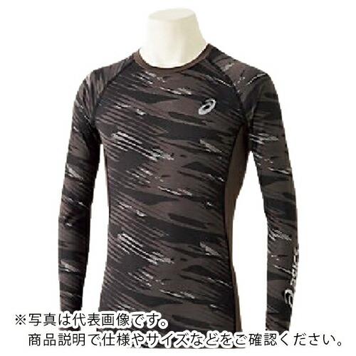 ASICS 【売切廃番】ウィンジョブロングスリーブシャツ パフォーマンスブラック/ダークグレー S ...