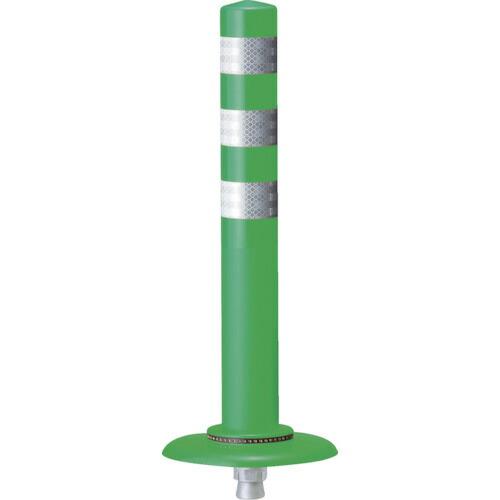 積水 車線分離標 ポールコーン プラス PK 一本脚 防汚・防カビタイプ 緑 ( PC-65PKGW...