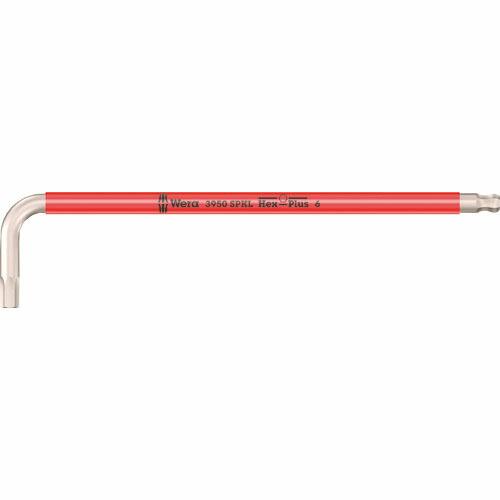 Wera 3950 SPKL Hex-Plus ステンレス六角レンチ 6.0 red ( 02266...