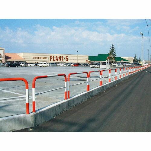 積水 セイフテイパイプ 赤/白 支柱間隔=3000 H=800 ( TP-8P2-30R ) 積水樹...