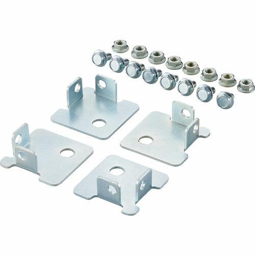 TRUSCO SBL型抗菌塗装セミボルトレス軽量棚用 床固定用ベースプレート 4個入 ( SBL-B...