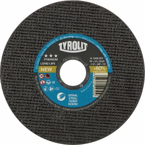 TYROLIT 切断砥石 ロングライフ 125X1X22.23mm ( 34332754 ) TYR...