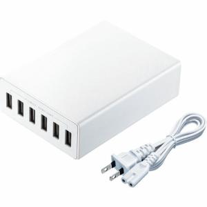 SANWA USB充電器 ホワイト ( ACA-IP67W )｜orangetool