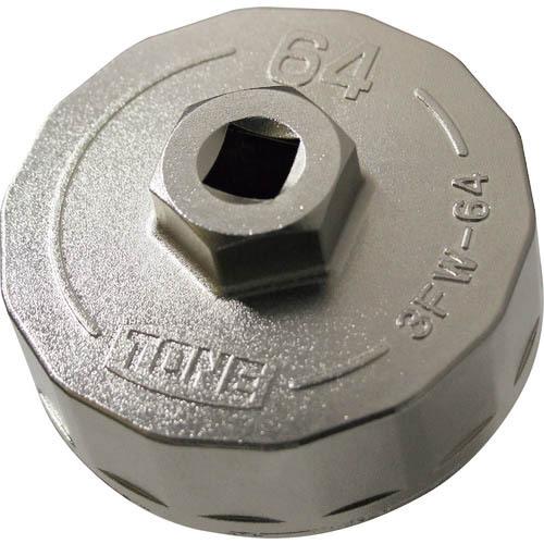 TONE オイルフィルターレンチ 14角 外径72mm 全高35mm 差込角9.5mm ( 3FW-...