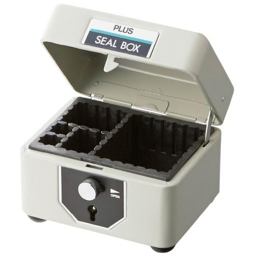 PLUS 37165)スチール印箱  豆 エルグレー ( SB-006 ) プラス(株)