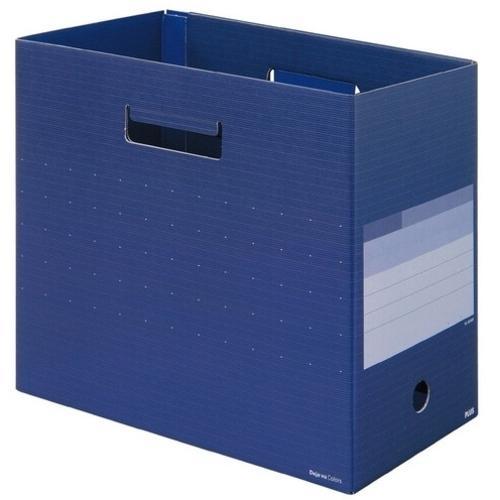 PLUS 87633)ボックスファイルワイド FL-024BF A4 NVB ( FL-024BF ...