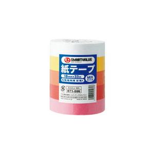 JTX 871066)紙テ-プ<色混み>5色セットA   ( B322J-MA ) プラス(株)｜orangetool