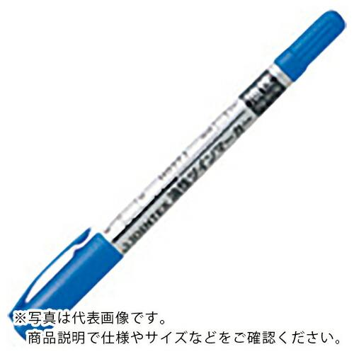JTX 330488)油性ツインマーカー細 青1本 ( H027J-BL ) プラス(株) (メーカ...