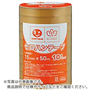 JTX 388549)セロハンテープ 15mm×50m10巻 ( B641J ) プラス(株) (メーカー取寄)｜orangetool