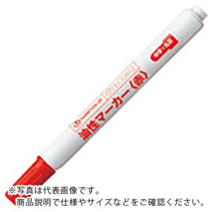 JTX 381592)油性マ-カ-シングル中字赤48本 H037JRD48 ( H037J-RD-48 ) プラス(株) (メーカー取寄)｜orangetool