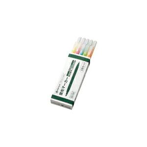 JTX 861294)蛍光ツインマ-カ-5色入10本 H023J-MIX10 ( H023J-MIX-10 ) プラス(株) (メーカー取寄)｜orangetool