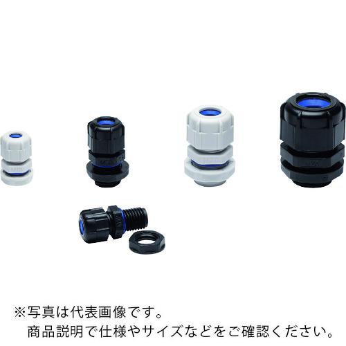 タカチ 耐候性Mネジケーブルグランド ライトグレー 100個入り ( RMW16L-8S-P ) (...